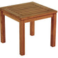 18" Brown Solid Wood Square End Table By Homeroots | End Tables | Modishstore - 2