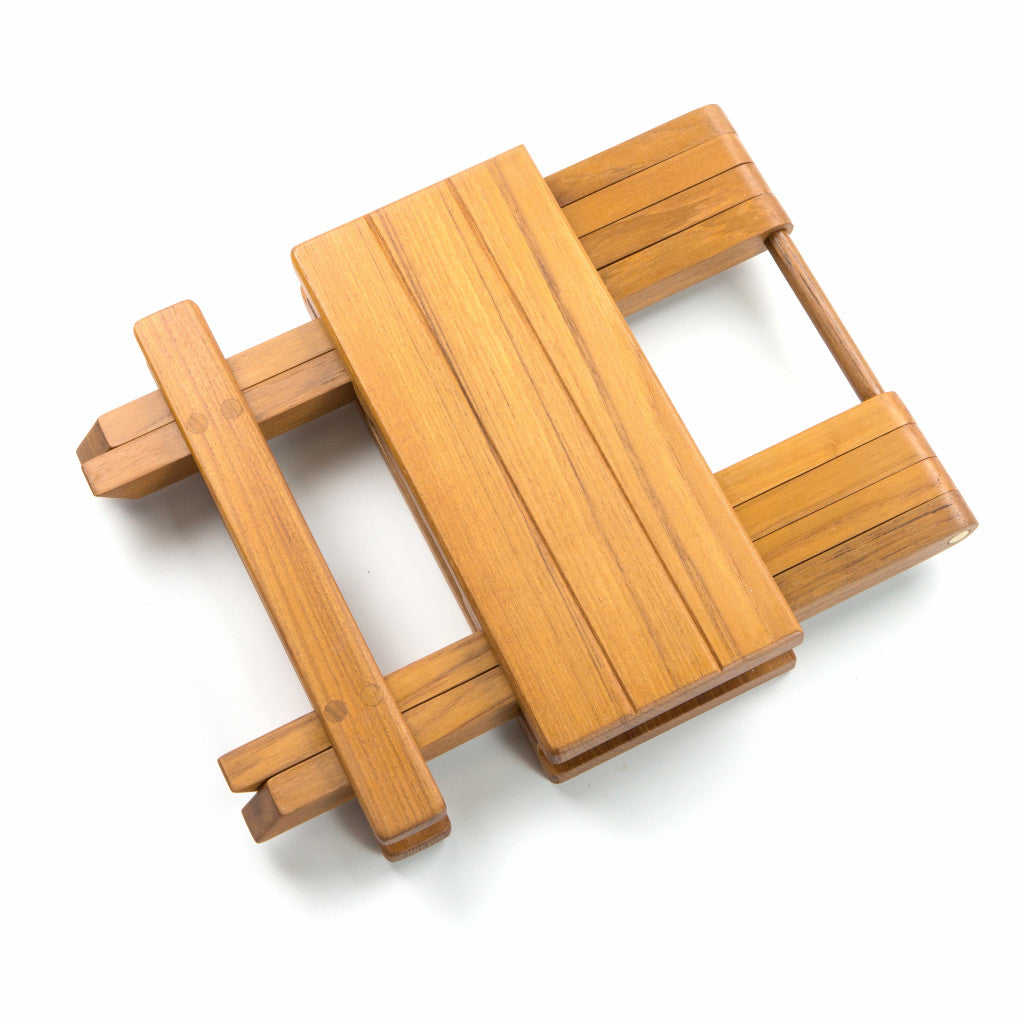 12" Brown Solid Wood Square End Table By Homeroots | End Tables | Modishstore - 2