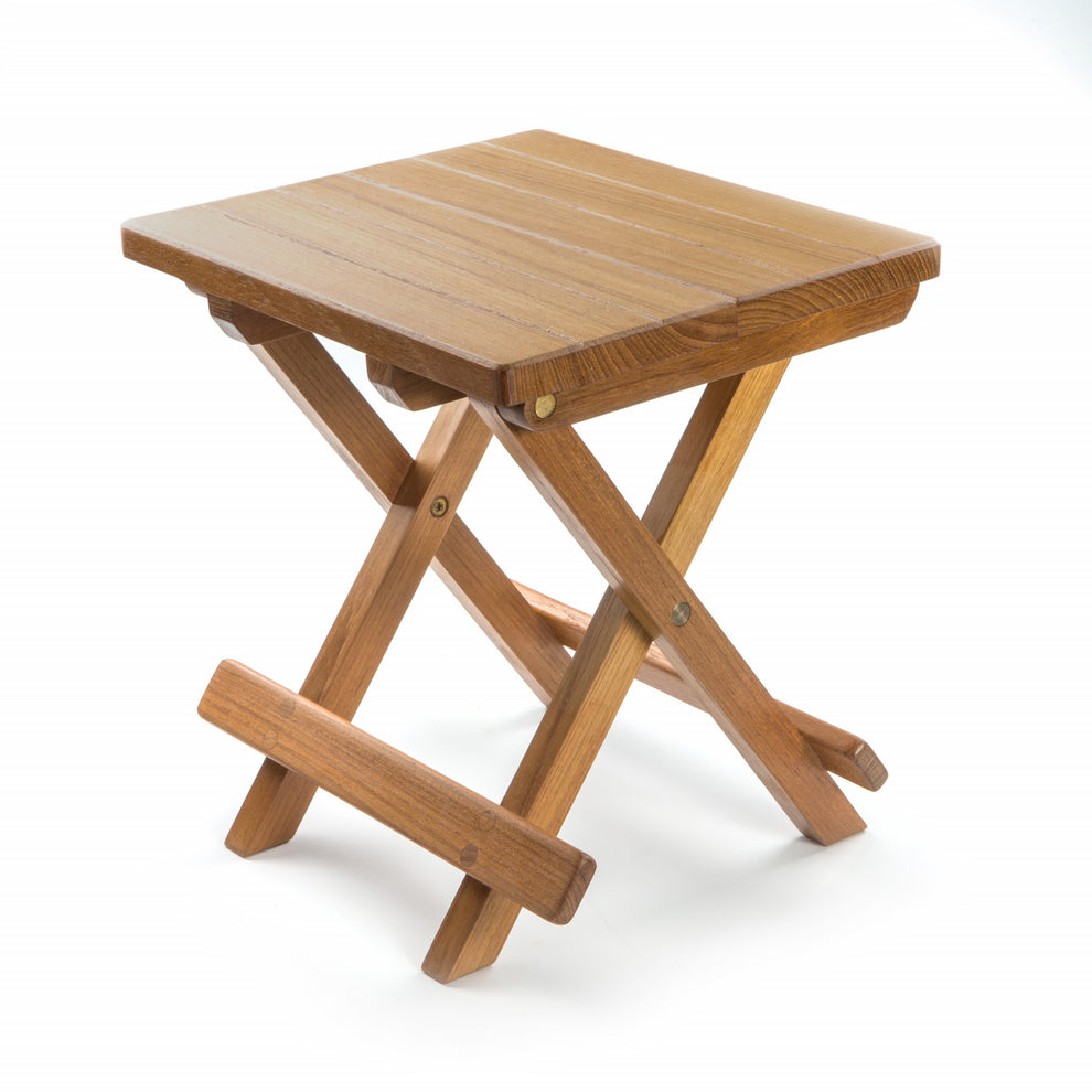 12" Brown Solid Wood Square End Table By Homeroots | End Tables | Modishstore - 4