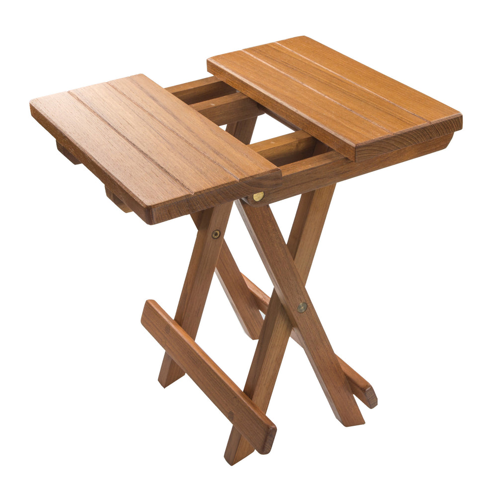 12" Brown Solid Wood Square End Table By Homeroots | End Tables | Modishstore - 3