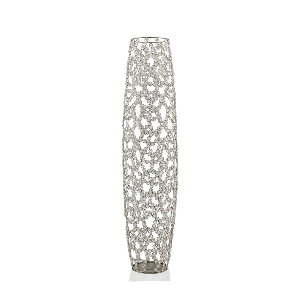 40" Bling Faux Crystal Abstract Twigs Barrel Floor Vase By Homeroots | Vases | Modishstore - 3