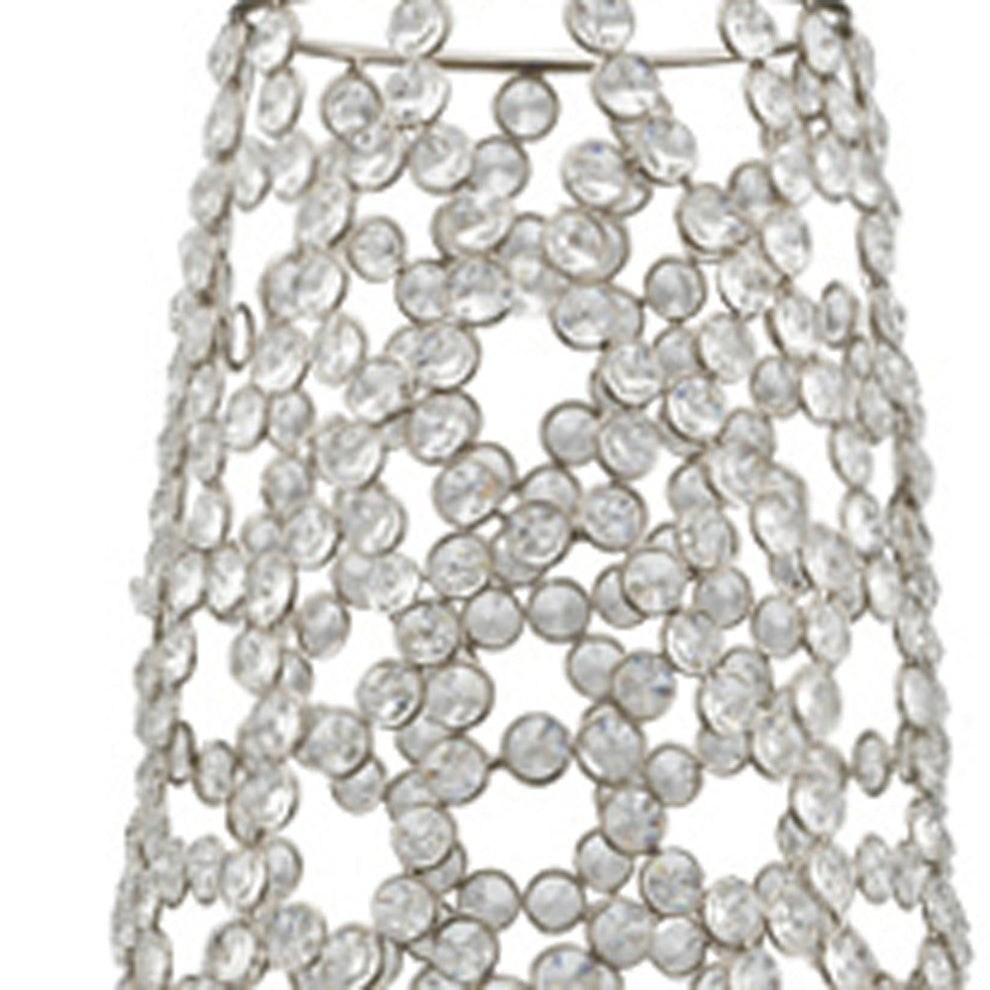 40" Bling Faux Crystal Abstract Twigs Barrel Floor Vase By Homeroots | Vases | Modishstore - 4