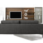 Modern 78" Dark Grey Loveseat With Removable Cushions By Homeroots | Loveseats | Modishstore - 4
