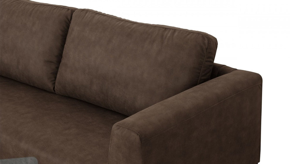 Modern 78" Dark Grey Loveseat With Removable Cushions By Homeroots | Loveseats | Modishstore - 8