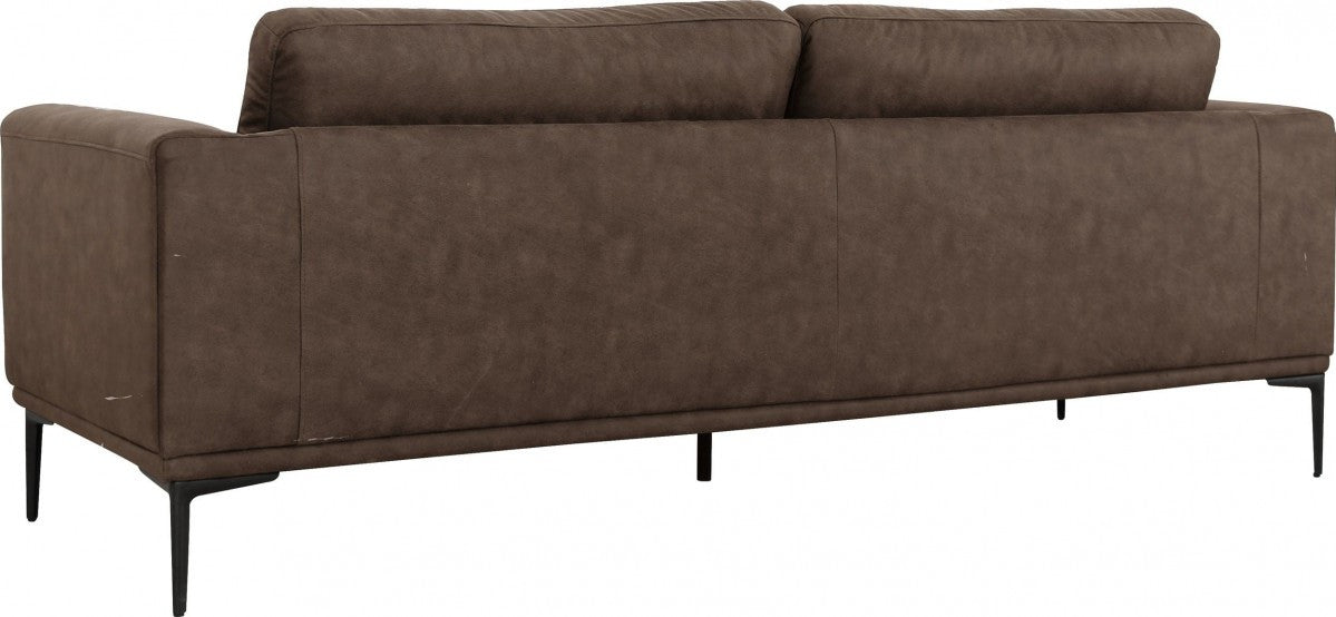Modern 78" Dark Grey Loveseat With Removable Cushions By Homeroots | Loveseats | Modishstore - 10