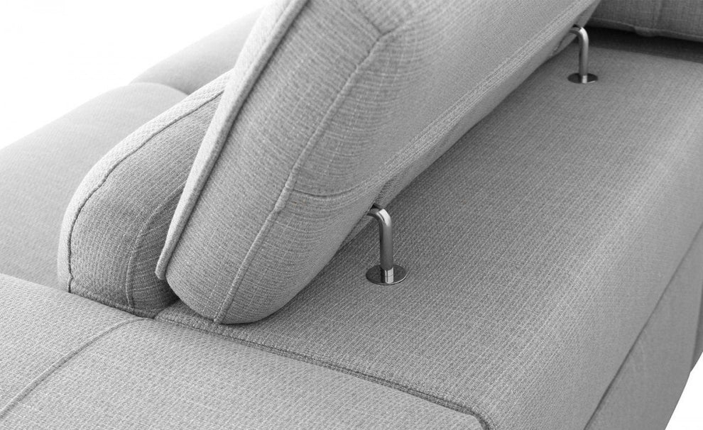 Modern Grey 84" Double Recliner Loveseat By Homeroots | Loveseats | Modishstore - 6