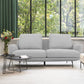 Contempo Retro 78" Light Gray Loveseat By Homeroots | Loveseats | Modishstore