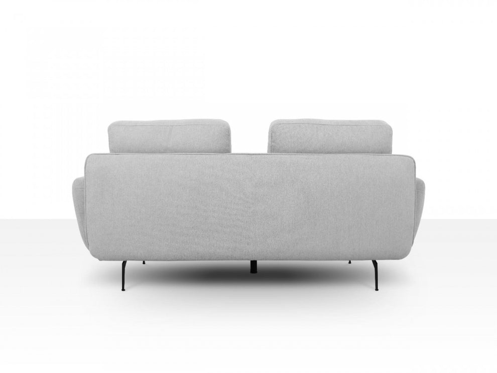 Contempo Retro 78" Light Gray Loveseat By Homeroots | Loveseats | Modishstore - 3
