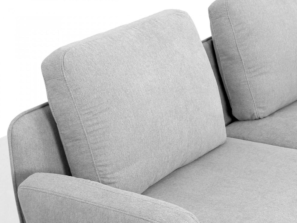 Contempo Retro 78" Light Gray Loveseat By Homeroots | Loveseats | Modishstore - 4