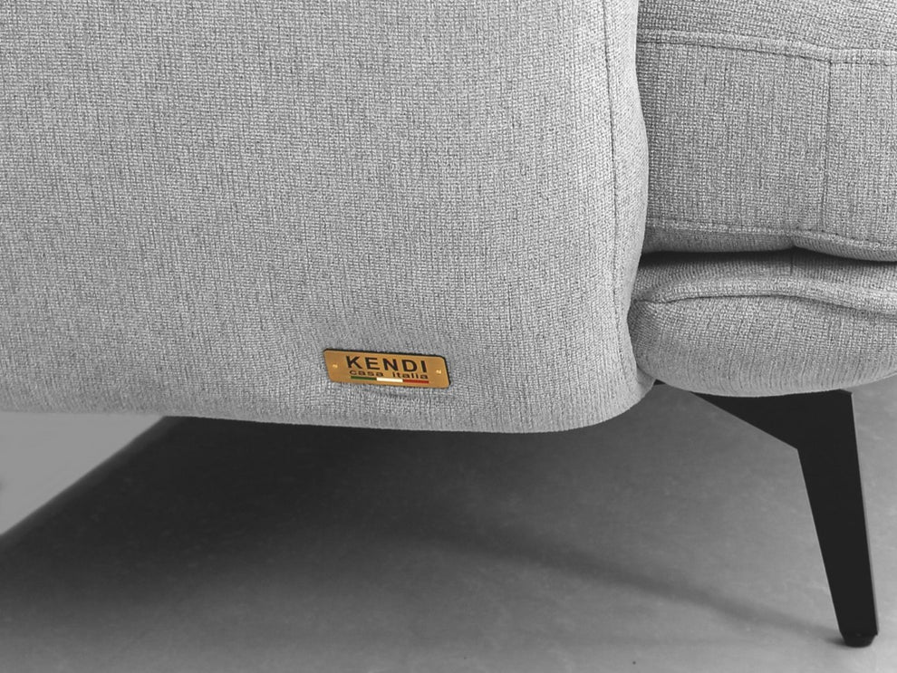 Contempo Retro 78" Light Gray Loveseat By Homeroots | Loveseats | Modishstore - 6