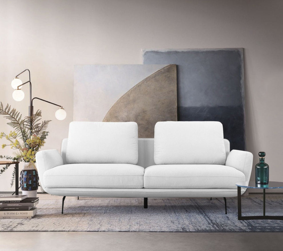 Contempo Retro 78" Light Gray Loveseat By Homeroots | Loveseats | Modishstore - 8