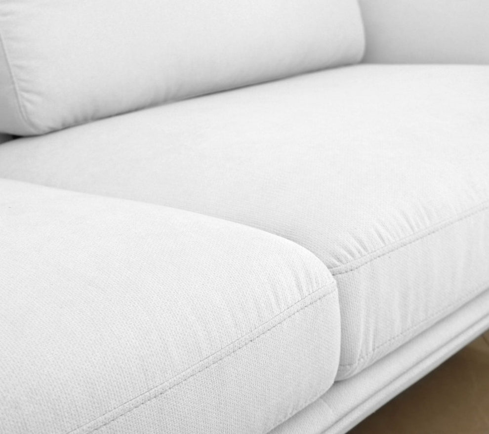 Contempo Retro 78" Light Gray Loveseat By Homeroots | Loveseats | Modishstore - 12