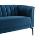 76" Blue Three Person Standard Metal Legs Sofa By Homeroots | Sofas | Modishstore - 5