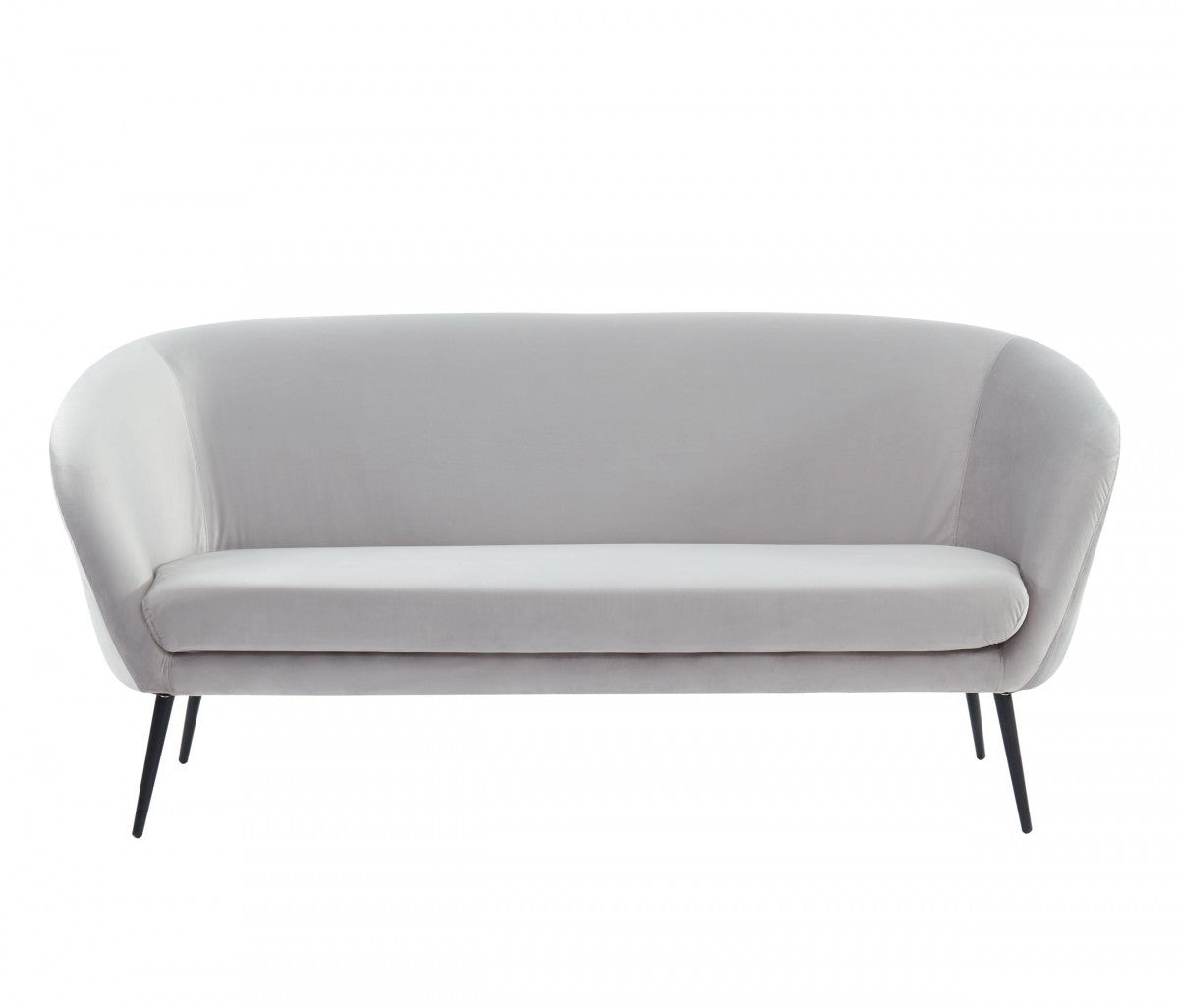 75" Light Grey Three Person Standard Metal Legs Sofa By Homeroots | Sofas | Modishstore - 2
