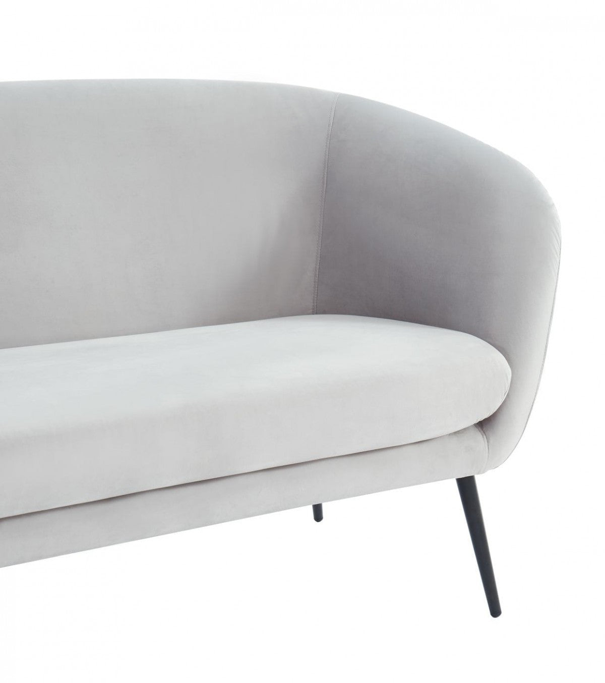75" Light Grey Three Person Standard Metal Legs Sofa By Homeroots | Sofas | Modishstore - 6