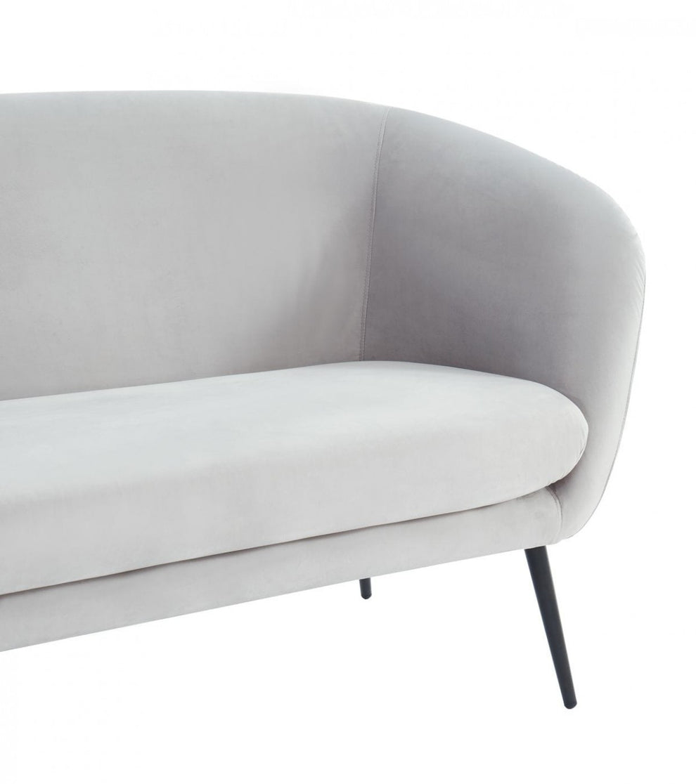 75" Light Grey Three Person Standard Metal Legs Sofa By Homeroots | Sofas | Modishstore - 6