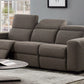 Modern 89" Brown Sofa With Two Recliners By Homeroots | Sofas | Modishstore