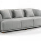 Modern 68" Light Gray Quilted Sofa By Homeroots | Sofas | Modishstore