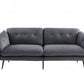 Modern 84" Dark Grey Sofa With Two Cushions By Homeroots | Sofas | Modishstore - 9
