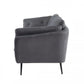 Modern 84" Dark Grey Sofa With Two Cushions By Homeroots | Sofas | Modishstore - 10