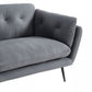 Modern 84" Dark Grey Sofa With Two Cushions By Homeroots | Sofas | Modishstore - 13