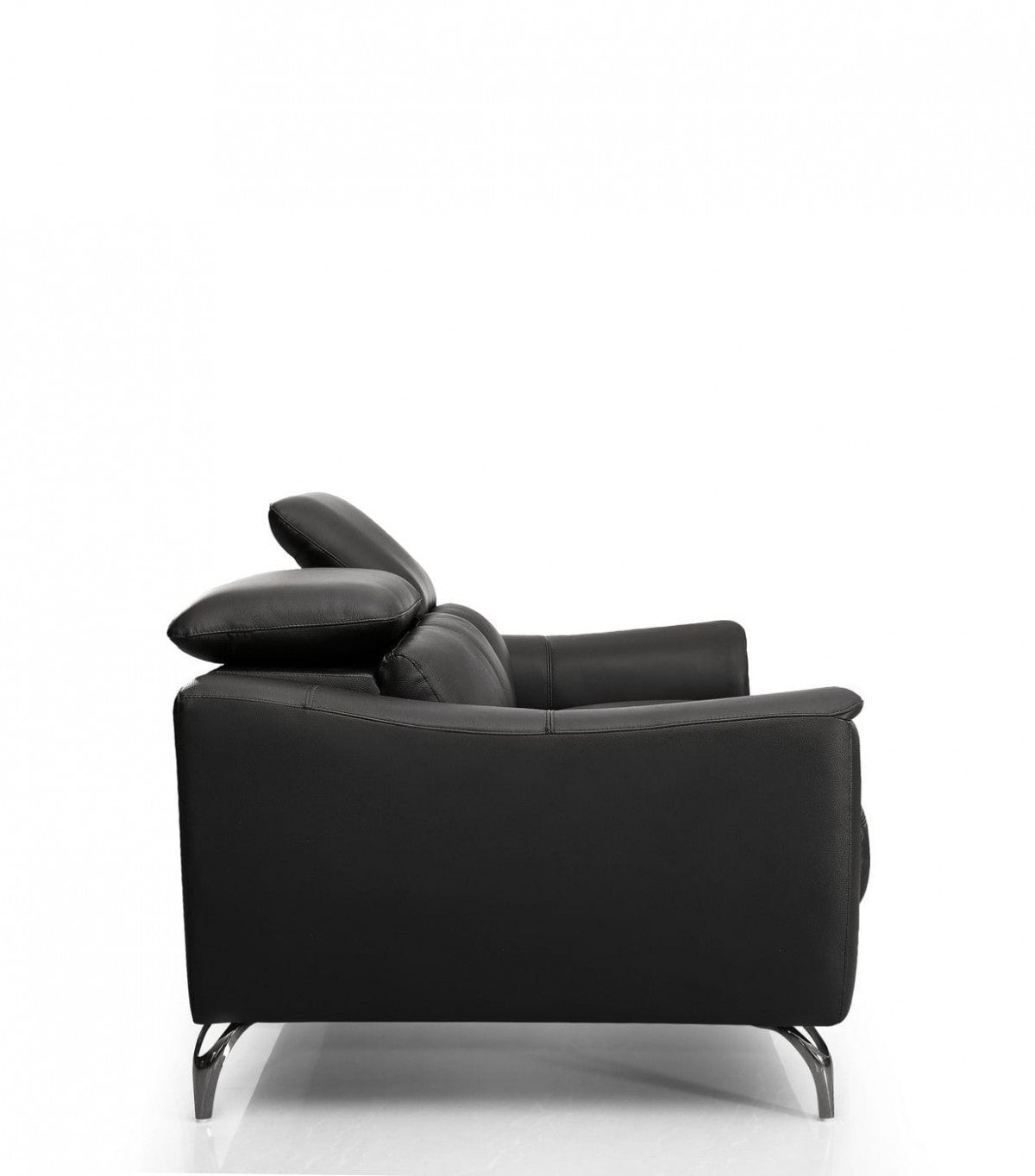 Urban 80" Brown Leather Adjustable Headrest Sofa By Homeroots | Sofas | Modishstore - 7
