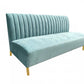 Stylish 71" Light Green Fabric And Gold Sofa By Homeroots | Sofas | Modishstore - 3