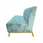 Stylish 71" Light Green Fabric And Gold Sofa By Homeroots | Sofas | Modishstore - 4