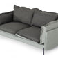 Modern 87" Two Tone Grey Sofa With Reversible Cushions By Homeroots | Sofas | Modishstore - 3