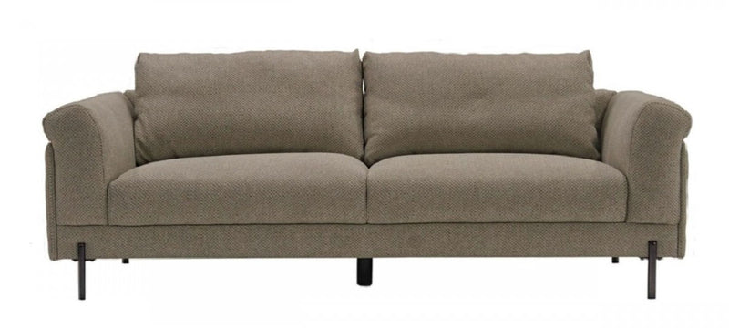 Contemporary 84" Tan Sofa With Two Cushions By Homeroots | Sofas | Modishstore