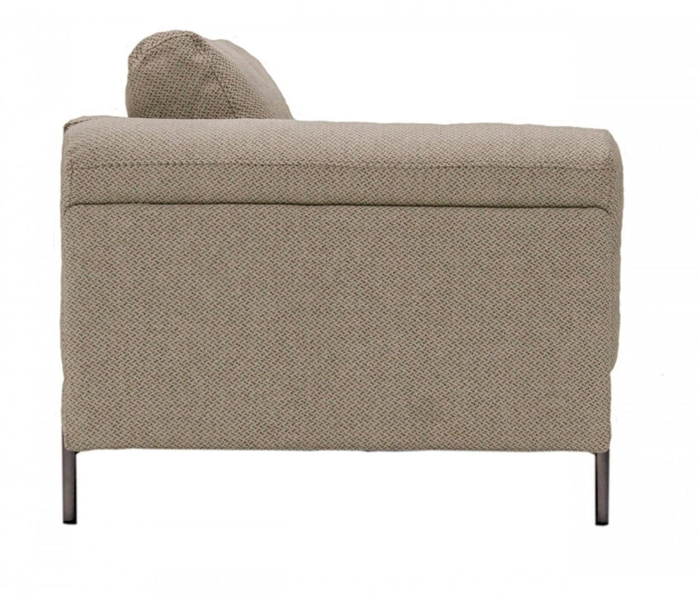 Contemporary 84" Tan Sofa With Two Cushions By Homeroots | Sofas | Modishstore - 3