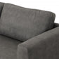 Modern 87" Dark Grey Sofa With Removable Back Cushions By Homeroots | Sofas | Modishstore - 2
