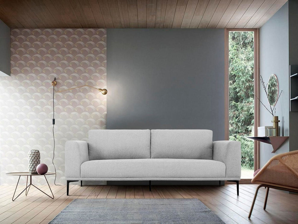 Modern 87" Dark Grey Sofa With Removable Back Cushions By Homeroots | Sofas | Modishstore - 6