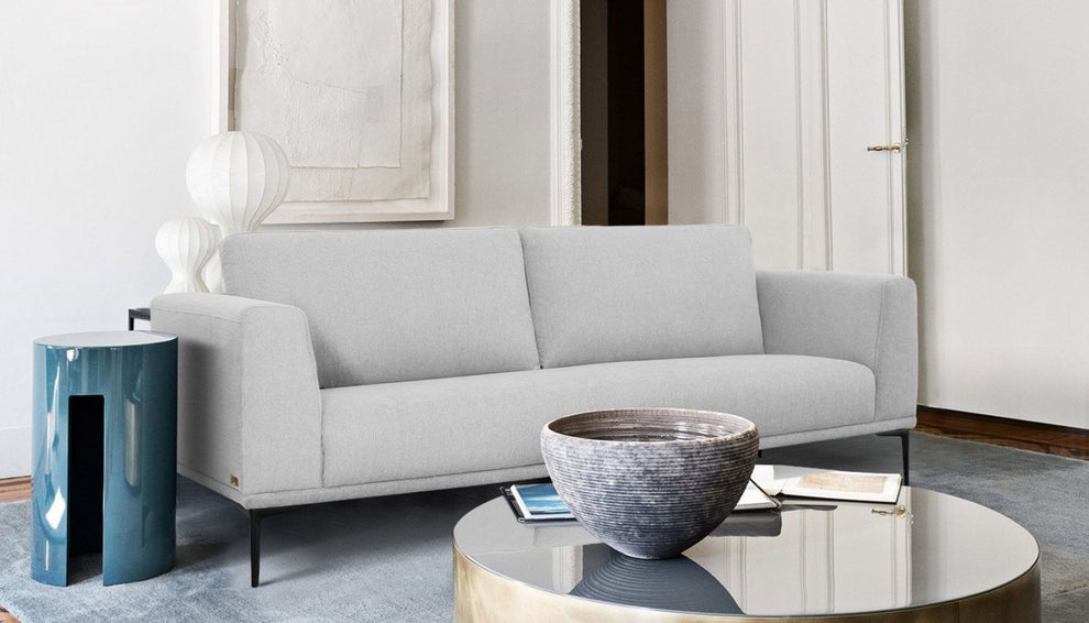 Modern 87" Dark Grey Sofa With Removable Back Cushions By Homeroots | Sofas | Modishstore - 7