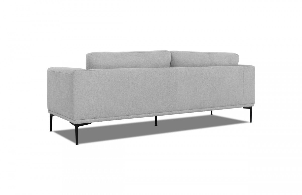 Modern 87" Dark Grey Sofa With Removable Back Cushions By Homeroots | Sofas | Modishstore - 8