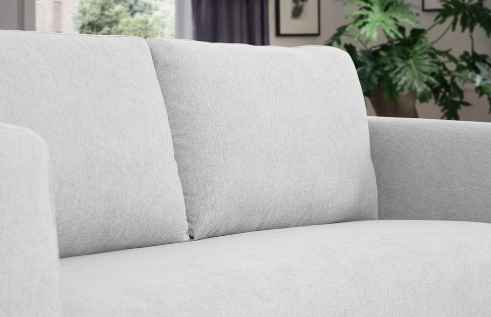 Modern 87" Dark Grey Sofa With Removable Back Cushions By Homeroots | Sofas | Modishstore - 9