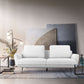 Contempo Retro 89" Creamy Off White Loveseat By Homeroots | Sofas | Modishstore