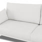Modern 85" White and Black Fabric Sofa By Homeroots | Sofas | Modishstore - 6