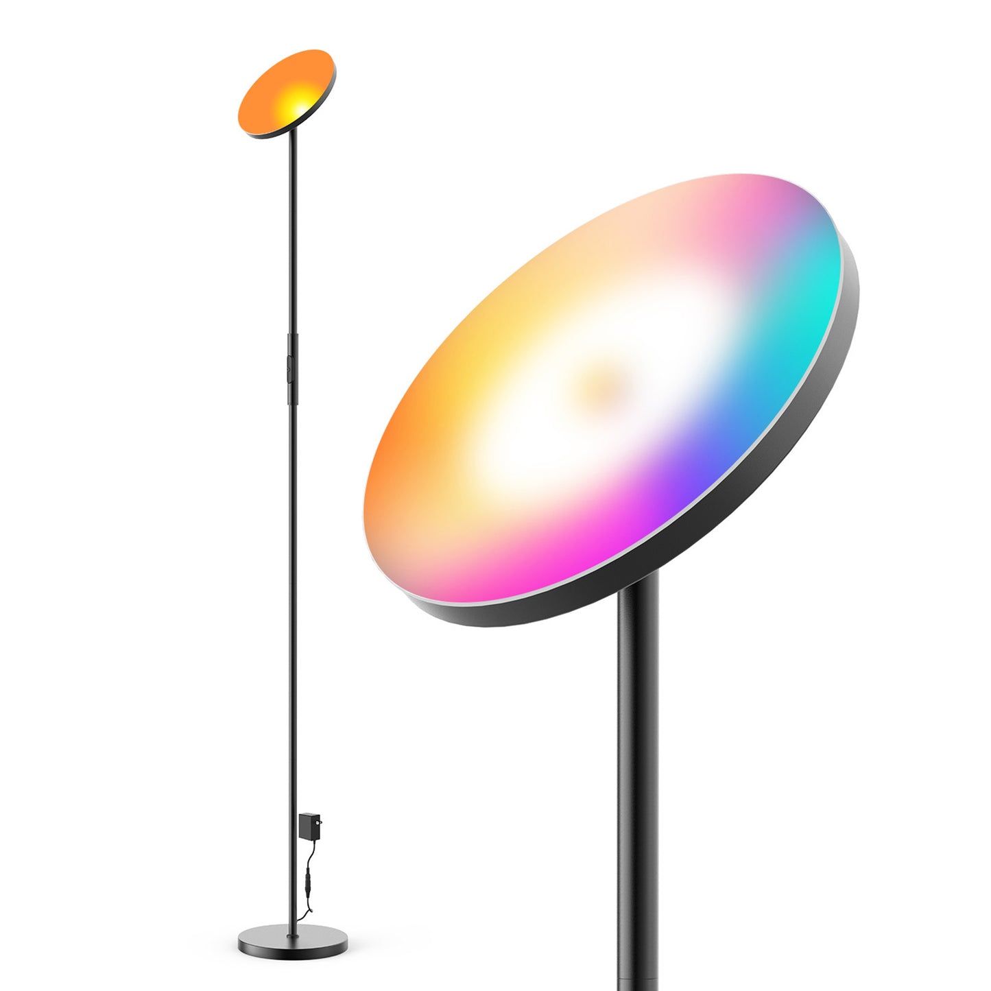 67" Color Changing LED Smart Novelty Floor Lamp By Homeroots | Floor Lamps | Modishstore