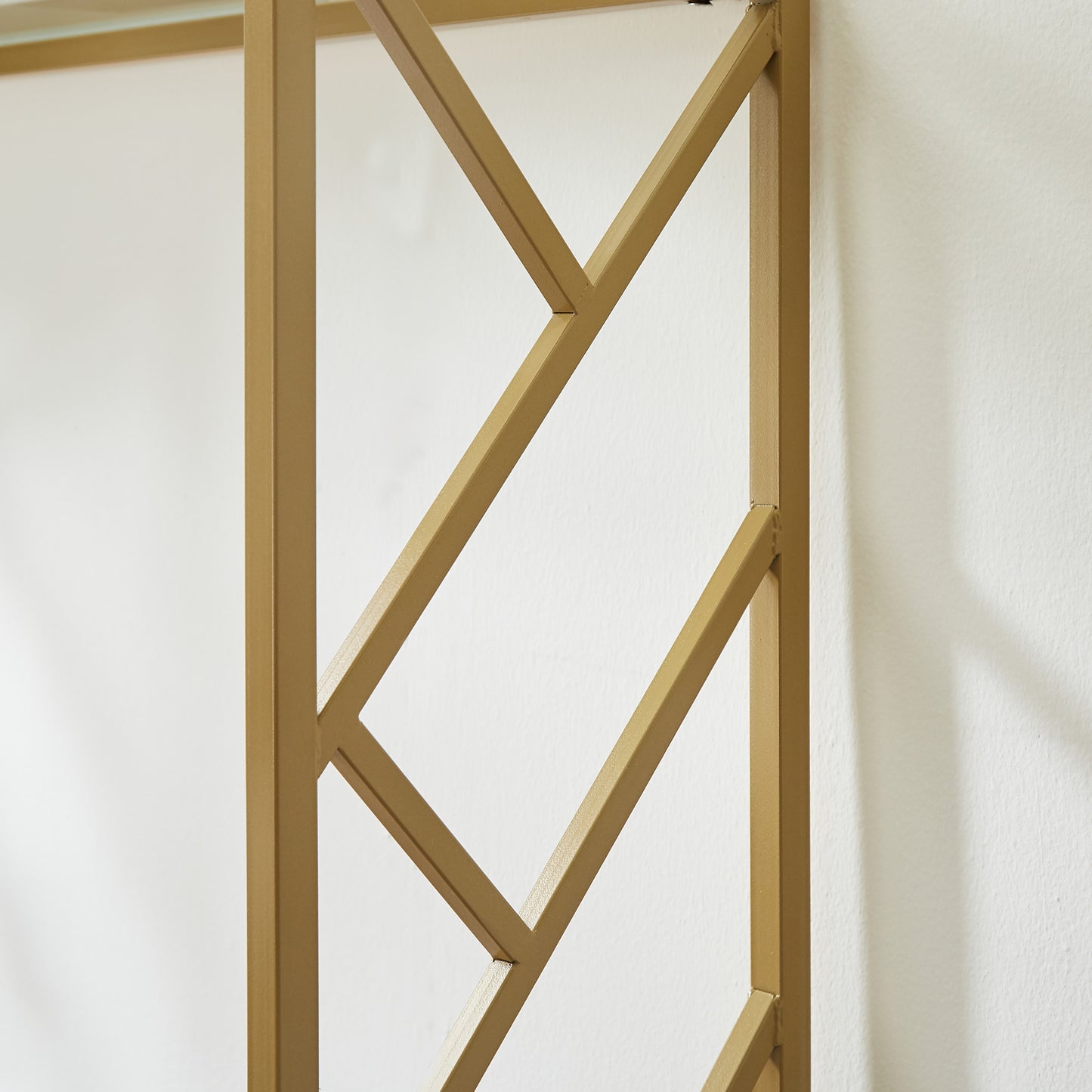 12" Clear and Gold Glass Frame Console Table By Homeroots | Console Tables | Modishstore - 3