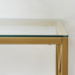 12" Clear and Gold Glass Frame Console Table By Homeroots | Console Tables | Modishstore - 5