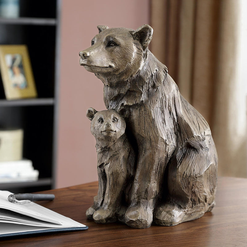Bear and Cub Desktop Decor By SPI Home | Animals & Pets | Modishstore
