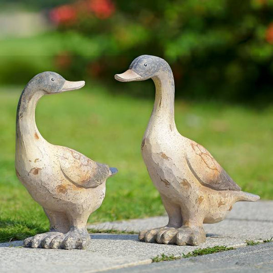Darling Duck Pair Garden Sculp By SPI Home | Garden Sculptures & Statues | Modishstore