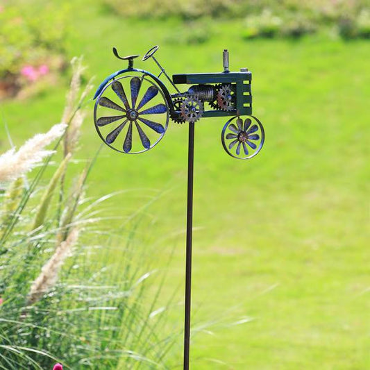 Green Tractor Pinwheel Garden By SPI Home | Outdoor Decor | Modishstore