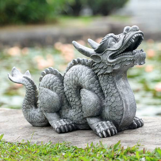 Honorable Dragon Garden Sculpt By SPI Home | Garden Sculptures & Statues | Modishstore