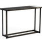 Asymmetrical 47" Antiqued Bronze Grey And Ceramic Console Table By Homeroots | Console Tables | Modishstore
