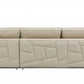 Beige Deco Tufted Italian Leather Modular L Shape Two Piece Corner Sectional By Homeroots | Sectional | Modishstore - 3