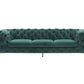 Three Piece Green Velvet Six Person Seating Set By Homeroots