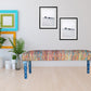47" Rainbow Stripe Blue Leg Upholstered Bench By Homeroots | Benches | Modishstore - 7