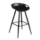 Set Of Two 32" Black Low Back Bar Height Bar Chairs With Footrest By Homeroots | Bar Stools | Modishstore - 5